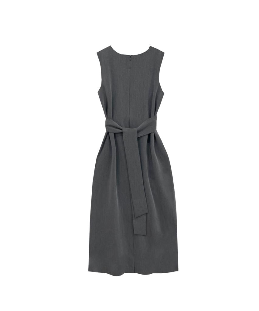 Meuameu Middle Bow Long Dress