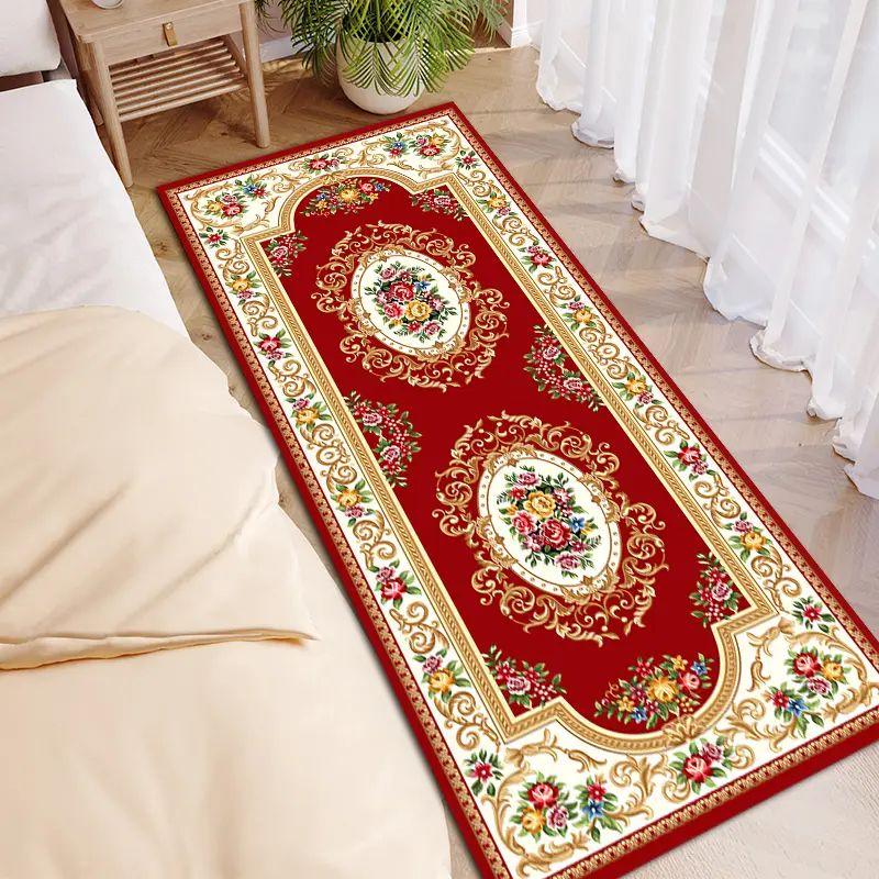 VIKAMA Modern Geometric Long Strip Carpet for Corridor, Staircase, Hotel Passageway Decoration, Washable Area Floor Mat