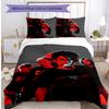 Set Biancheria da Letto 3 Pezzi Stampato Tokio Hotel Morbido Traspirante Copripiumino Federe Set Lavabile Decorazione Camera da Letto Regalo per la Casa