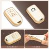 Futwod Honda Dedicated 4 Button Key Case, Key Cover, Accord Civic Odyssey Freed CR-V