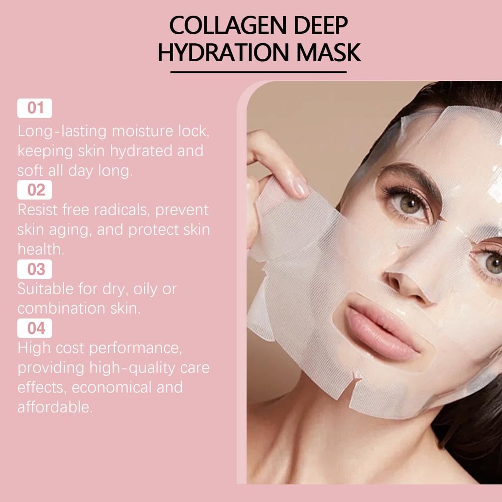 Hoygi Collagen Moisturizing Face Mask For Deep Hydration Firming And Brightening Skin