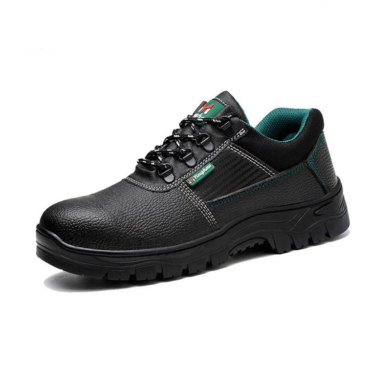 

Men Shoes Leather Lightweight New Safety Work Anti smashing puncture Steel Toes Wear resistant Soft Sole Suitable for Daily Wear and Various Occasions 44