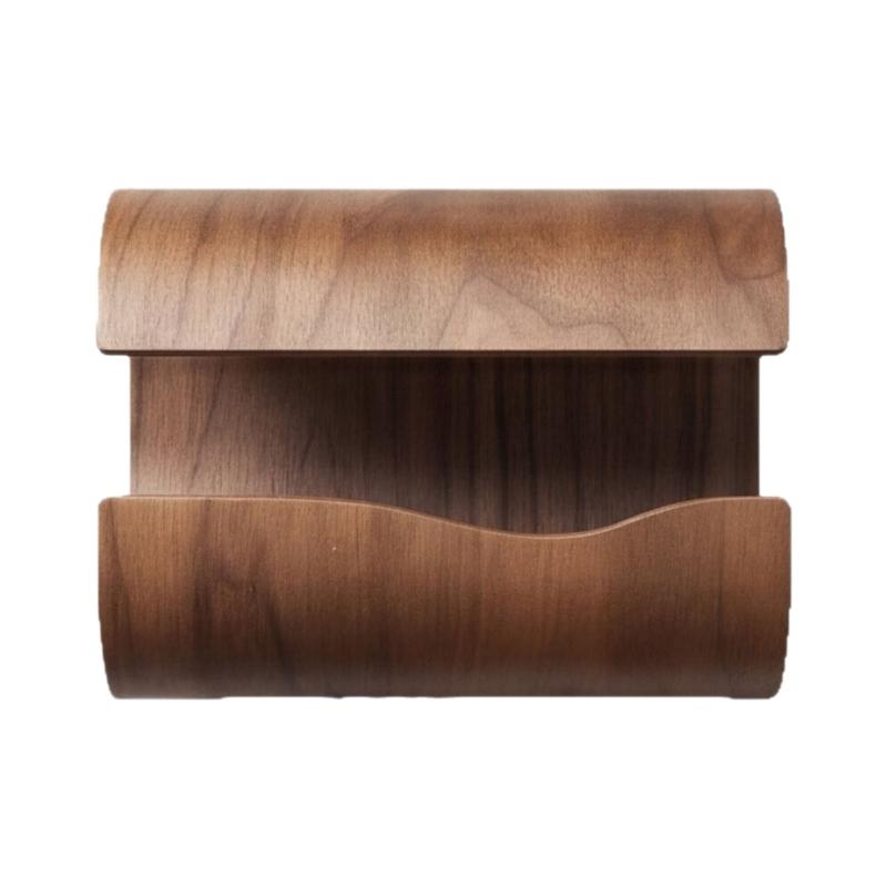 Solid Wooden Tissue Box Cover Smooth and Rounded Edges Suitable for Living Room or Office
