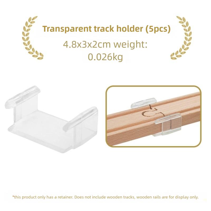 Wooden Train Track Accessories All Kinds Universal Connectors Adapters Clips fit for Brand Wooden Tracks Railway Toys for Kids