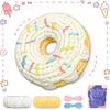 YAMAXIN Donut Theme Crochet Kit for Beginners - DIY Craft Tool Set Easy Knitting Arts And Crafts Project