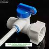 1/2 Thread To 1/4 3/8 Quick Connect Water Purifier Diverter Valve RO Feed Ball Valve For RO Water Filter System Home Kitchen