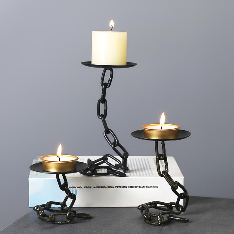 1Pc Butterfly Iron Chain Candlestick Chain Candle Holder Table Decorations Home Furnishing