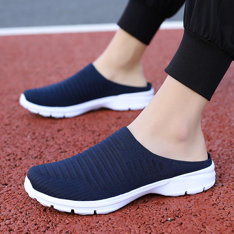 Women's Clogs Backless Walking Sneakers Summer Girls' Footwear Slip-on Mules Shoes Men Casual Travel Mule Slippers for Girl
