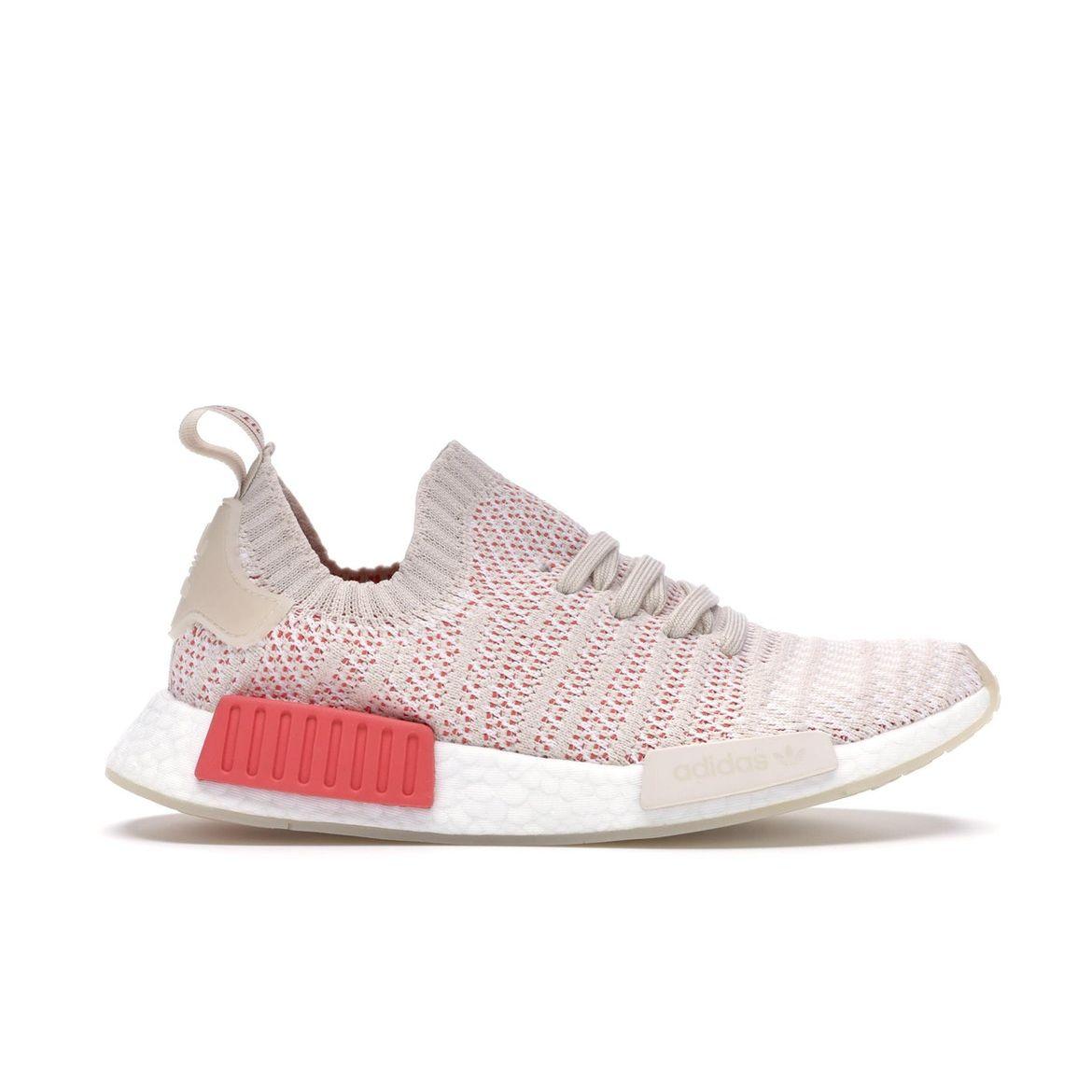 

Adidas NMD_R1 STLT Primeknit льняные женские кроссовки кремово-белые CQ2030