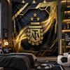 Wall Hanging Tapestry Argentina Football Print Cloth for Living Room Bedroom Home Decor