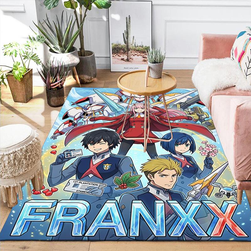 Darling in the FranXX Modern Area Rug Non-slip Washable Soft Floor Mat Home Room Decoration THW