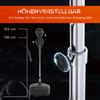 Punching Ball Set 136-154 cm Height-Adjustable Boxing Stand with 1 Pair of Gloves Suction Cup Boxing Standing Punch Trainer for Adults and Teenagers