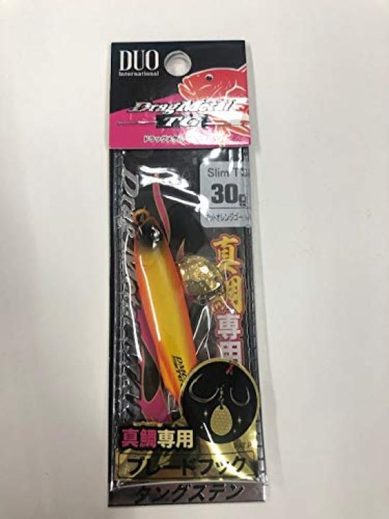 DUO Drag Metal Cast Slim TG30 Metal Red Sea Matte Orange Gold Jig, Bream,