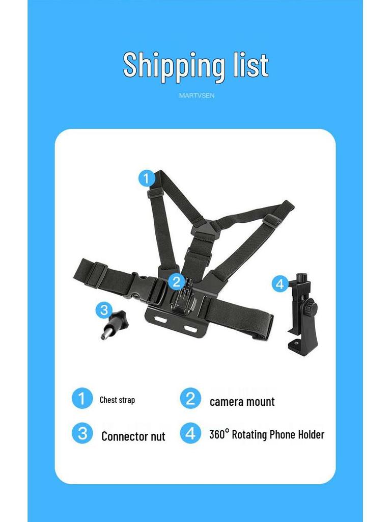 Chest Phone Holder: First-Person View Wearable for Douyin and Live Streaming