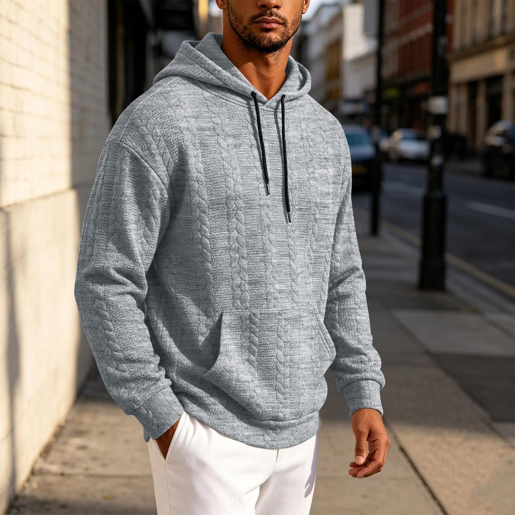 Herren Casual Pullover Hoodie mit langen Ärmeln für den täglichen Gebrauch