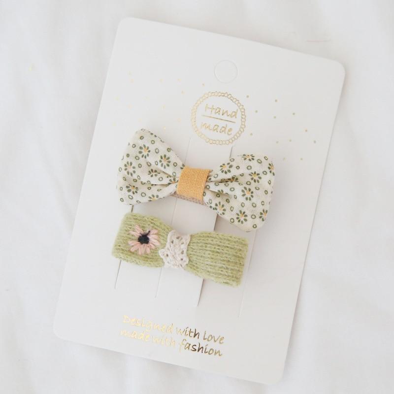 2 teile/satz Mini Haarnadeln für Baby Mädchen Regenbogen Obst Blume Bogen Haar Clip Plüsch Bang Seite Clip Baby Mädchen Haar zubehör