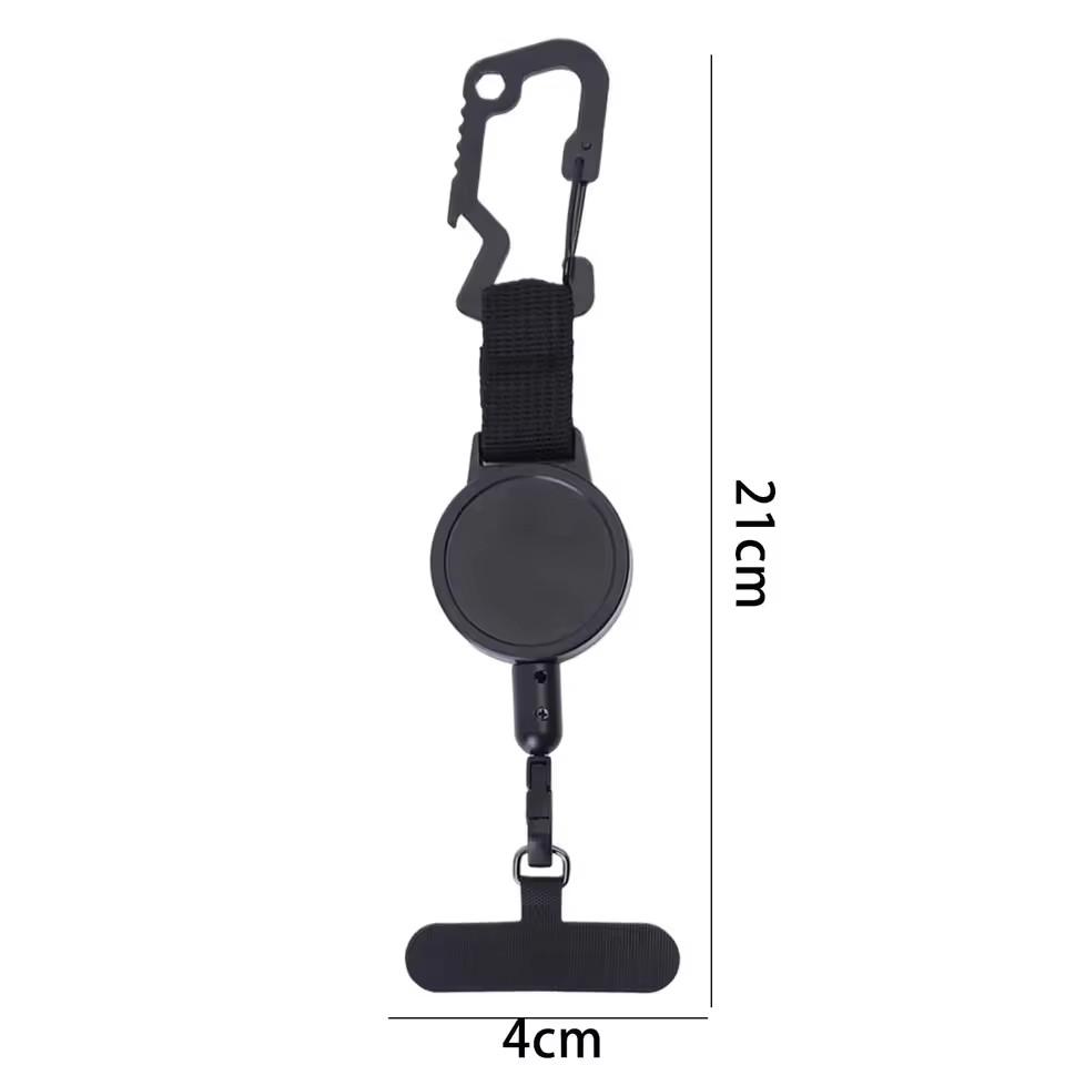 Retractable Keychain Heavy Duty Lanyard Anti-Theft Phone Holder Travel Cellphone Strap Smartphone Safety Tether With Belt Clip
