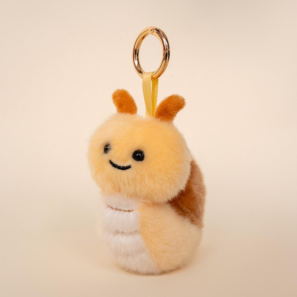 Soft Funny Keyring Cotton Animal Bag Pendant Lightweight Insect Series Plush Keychain  Kid