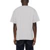 STONE ISLAND Ss24 Jednobarevné tričko s potiskem loga kompasu, kulatým výstřihem a krátkým rukávem, pánské topy, šedá 80152RC87-V0064