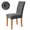 Polar Fleece Dining Chair Covers Stretch Removable Washable Chair Slipcover Big Elastic Chair Cover For Dining Room Home Decor