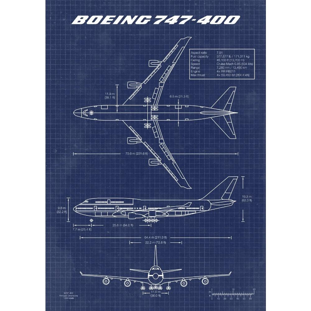 Air Force Flugzeug Airbus A-340 B-747 Patentdrucke Flugzeugposter Kampfflugzeug Blaupause Leinwandgemälde Wandkunst Bilder Heimdekor