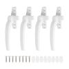 Aluminum Alloy Window Handle For Flat Open External Push Casement Security Lock Hardware Right Black