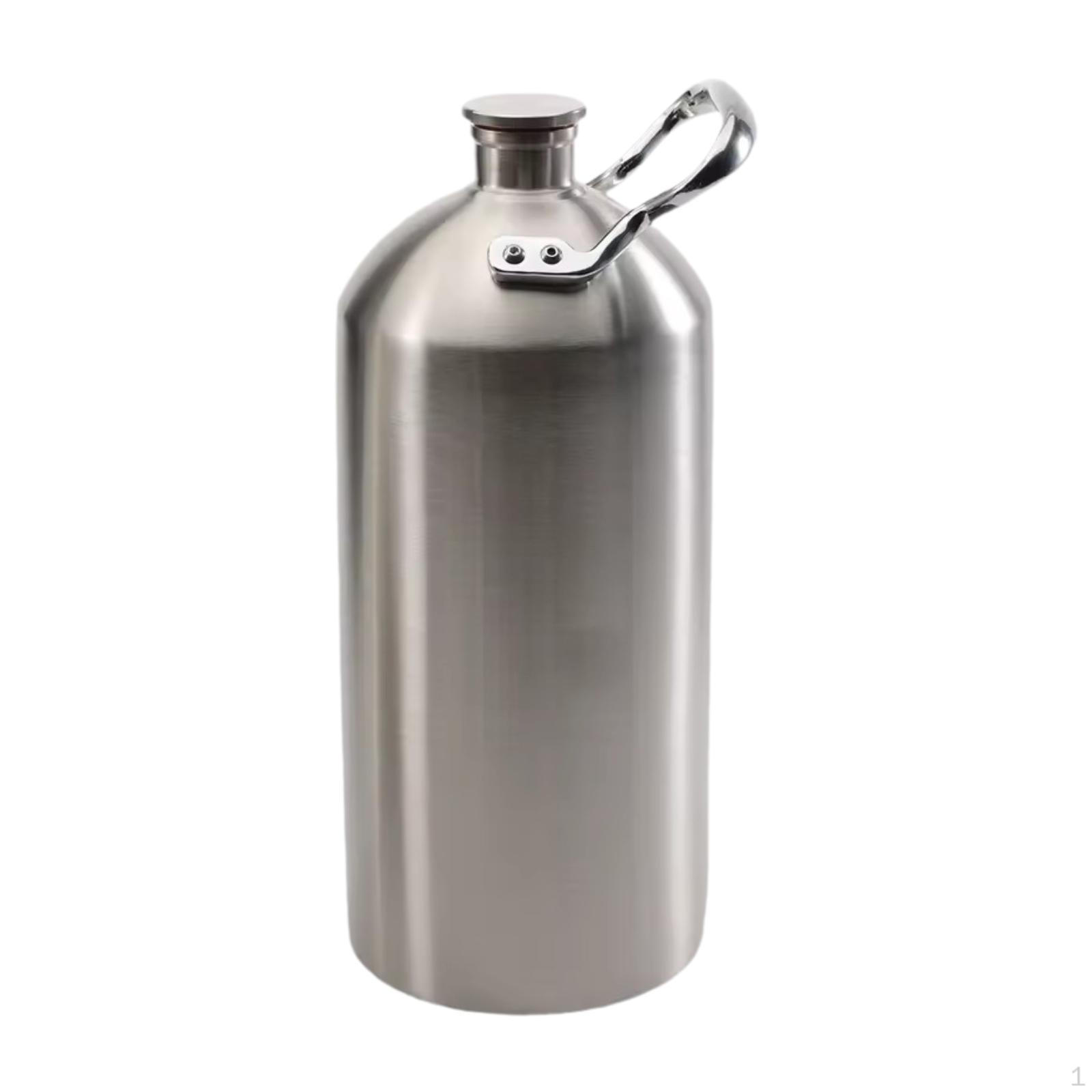 

304 Stainless Steel Beer Growler Professional Portable Home Brew Accessories Keep Fresh with Handle 3.6L