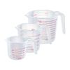 250-1000ML Food Grade Thick Silicone Measuring Cup with Handle - Transparent Scale Milliliter Measurement Baking Milliliter Cup