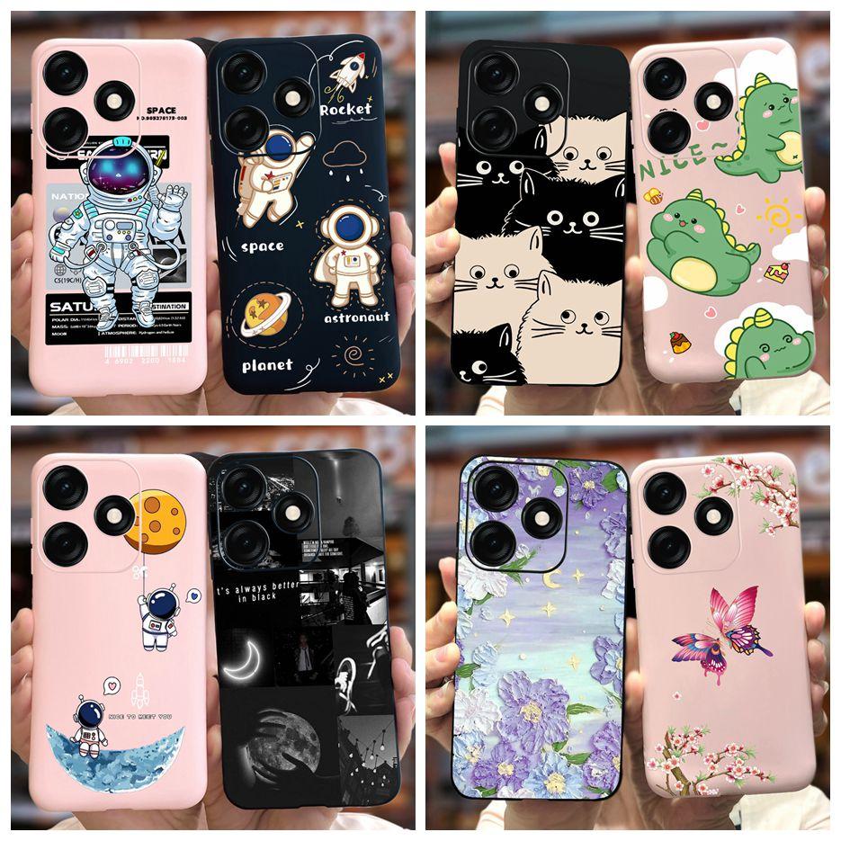 For Tecno Spark 20C Case BG7n Cute Dinosaur Cartoon Cover Soft Silicone Phone Case For Tecno Spark 20 Pro Spark20 C Shell Bumper