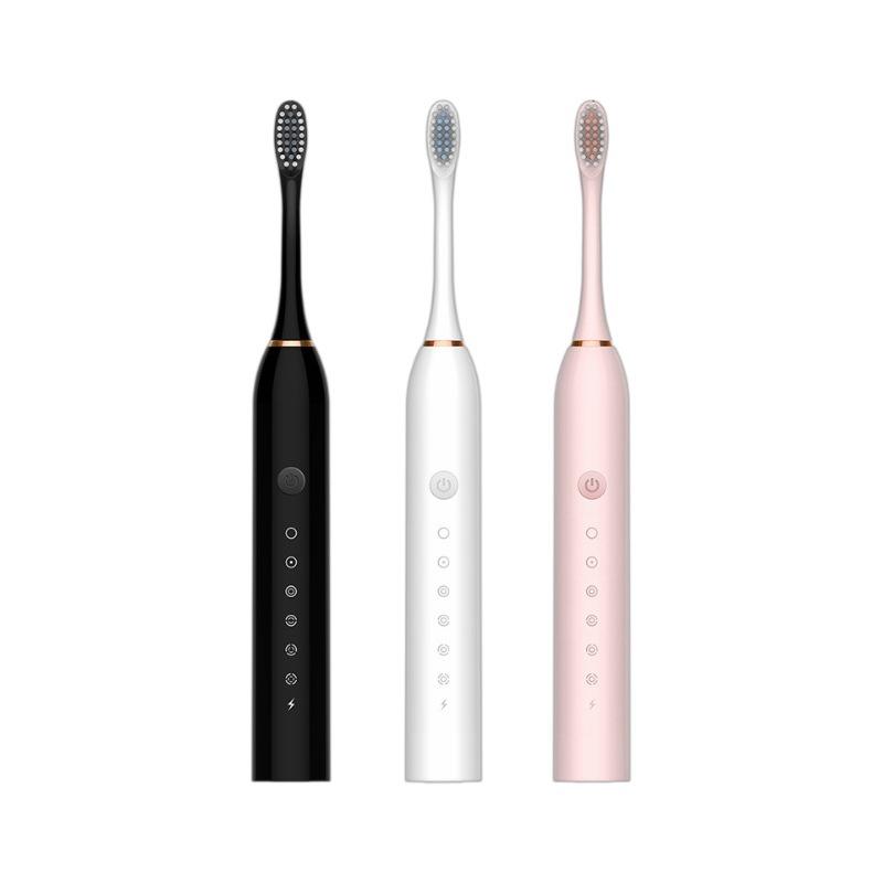 Electric Ultrasonic Toothbrush Six Speed Mode Home Soft Hair USB Charging Waterproof Adult Tooth Cleaner Automatic Couple Set