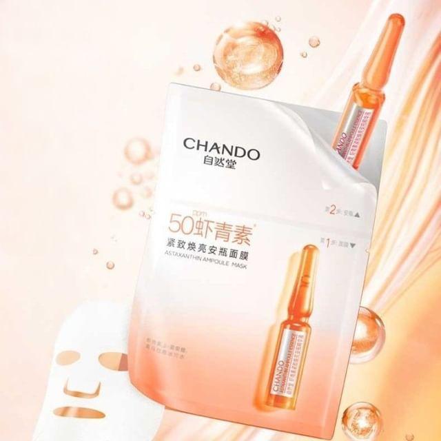 CHANDO - Astaxanthin Brightening Ampoule Mask Set (5pcs) Astaxanthin - 5pcs (33ml & 1.5ml)