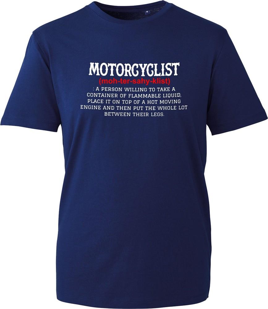 Motorcyclist Dictionary Definition Funny Biker Gift Idea Motorbike Lover Tshirt S