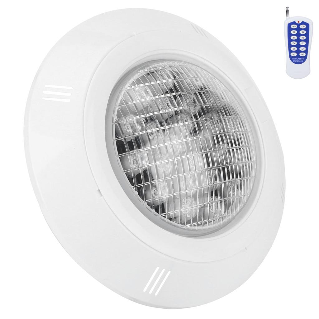 24LED Colorful Swimming Pool Light RGB Underwater Light AC12V 24W Waterproof Landscape Lamp