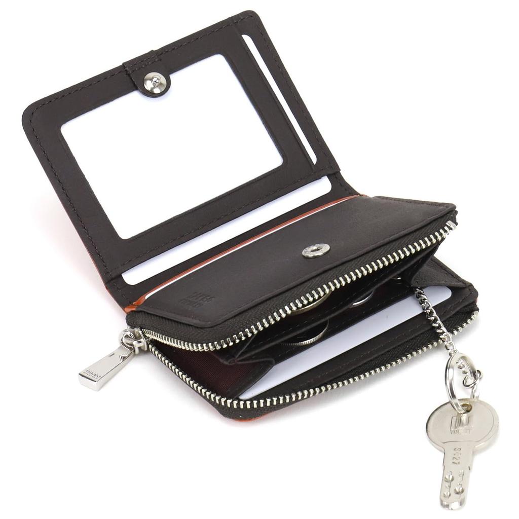 TAKEO KIKUCHI Coin Limited Mini Card Genuine Cowhide Black Case, Edition, Multi-Purse, Wallet, Case, Leather, 3062,