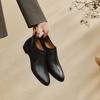 Fashion Women Pumps Low Heels Genuine Leather 2025 Spring Summer New Round Toe Mature Working Shoes Woman Basic Office Lady Women Shoes