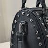 Women's Bag with Rivets, Black Skull Head, Versatile Shoulder Bag, Diagonal Cross Pillow Bag, Women's Bag