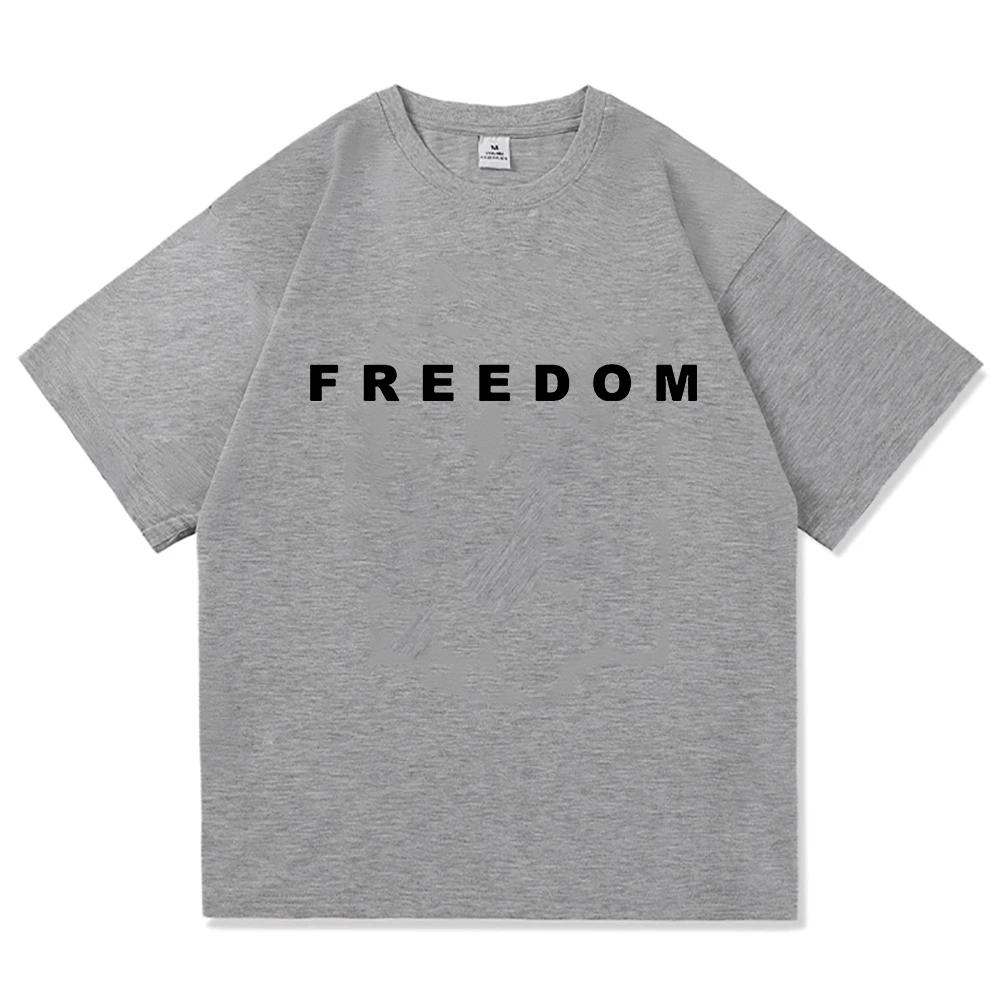 Freedom Charlie Kirk Tshirt Cotton Loose Casual FemaleMale Tshirts Unisex Streetwear America American Fashion Women T Shirts