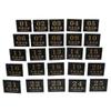 V-Shape Table Number Tent Cards 25Pcs For Birthday Parties Baby Showers In Sleek Black Acrylic For Elegant Presentation