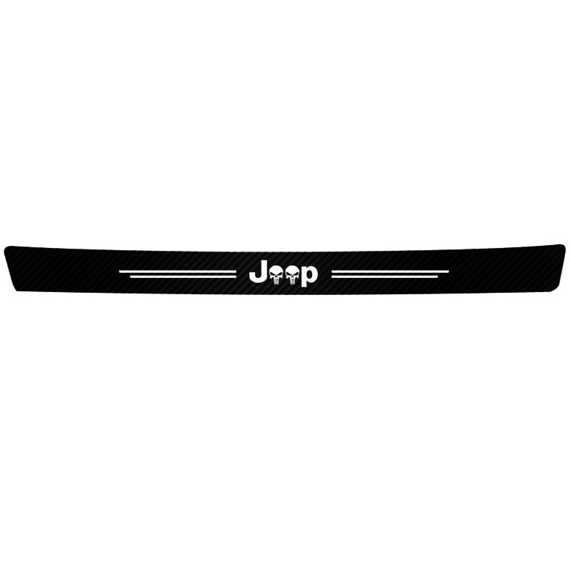 Jeep Car Exclusive Door Sill Sticker Threshold Protective Film For Jeep Wrangler Grand Cherokee Avenger Compass Wagoneer Patriot