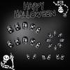Halloween False Nail 24PCS Glittering Festival Fingernail Art Friendly For Party Costume