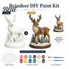 DIY Painting Santa Figurines Coloring Christmas Figurine Kit Paints & Brushes Included Snowman Reindeer Handmade Decorations Nutcracker Xmas