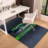Seahawks Teamgeist Teppich für Büro, Stuhlunterlage, Dekorteppich Wohnzimmer Matte, Große Größe Fan Geschenke Weihnachtsgeschenke