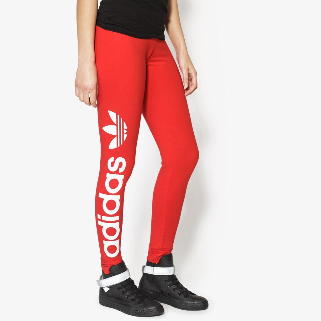 adidas Originals Sports Lifestyle Serie Casual Mode Ademend Comfortabel Sport Lange Broek Dames onderkleding Rood AY8108