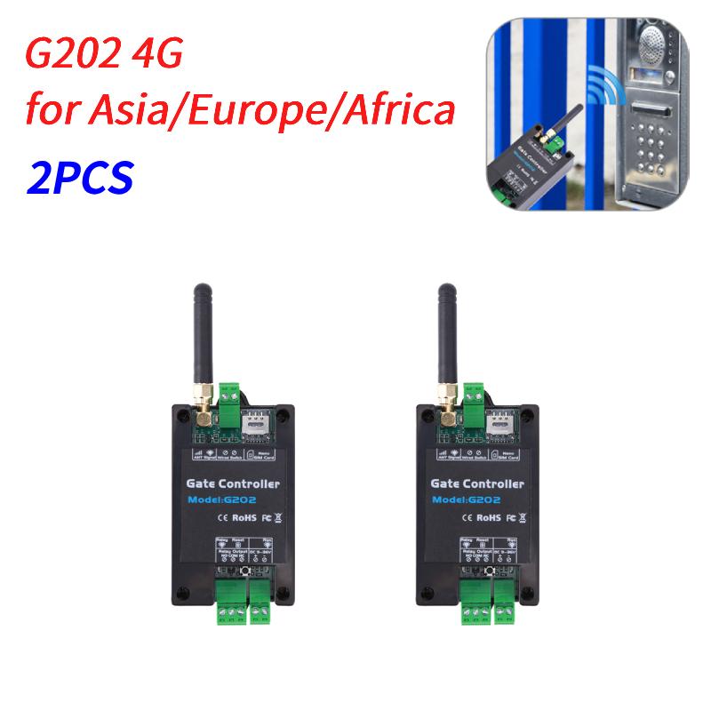 1-5pcs GSM 2G 4G LTE Gate Opener Controller G202 G201 SMS Remote Control Relay Switch Wireless Door Opener 850/900/1800/1900MHz