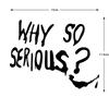 Joker Why So Serious? Reflective Motorcycle Stickers Decor Moto Scooter Body Windshield Helmet Exterior Accessories Decal