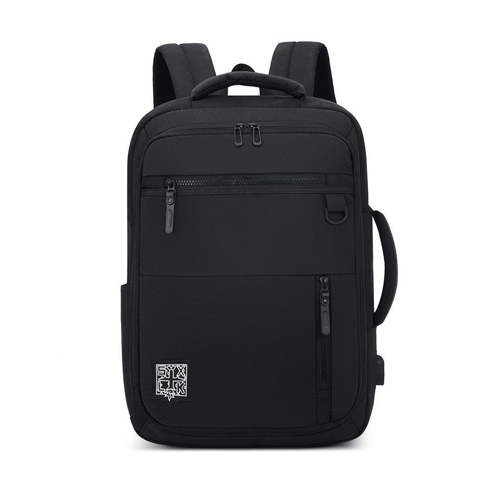 

«Стильный рюкзак большой вместимости для путешествий, бизнеса и школы» (Университет, Средняя школа, Неполная средняя школа) 36-55L чёрный