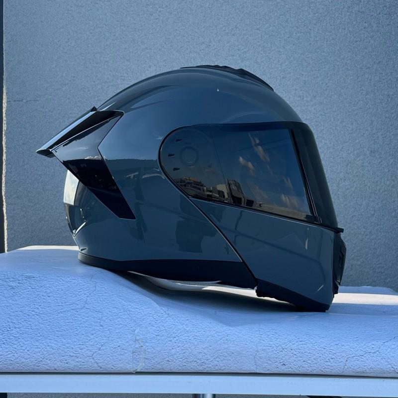 Flip-Up Motorcycle Helmet With Dual Visors ABS Full Face Men Women Scooter Riders