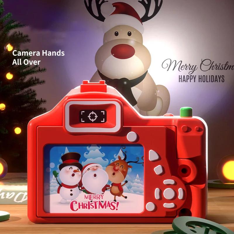Christmas camera projector decoration atmosphere luminous toy children's children's baby intelligence Christmas holiday toy gift