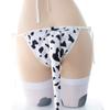 Dairy Cow Cosplay Sexy Erotic Cow Pattern Lingerie Maid Clothes Erotic Extreme Cute Cat Popular Animal Bra Shorts Moe Temptation Cat Ear Bikini Women