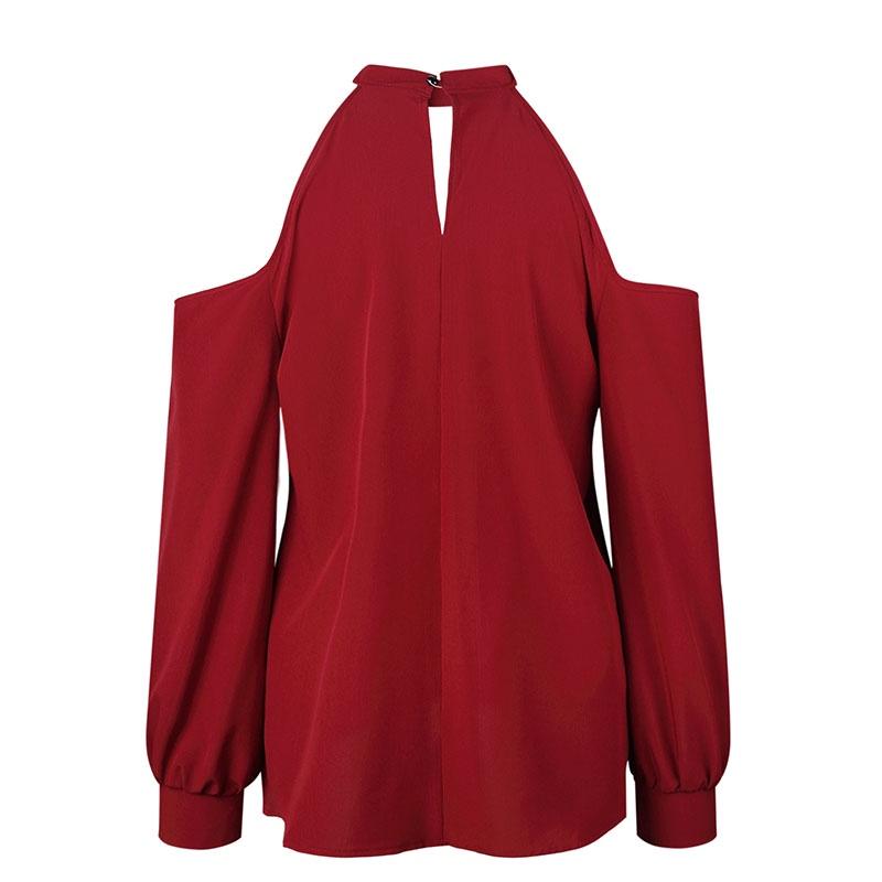 Women Cold Shoulder Chocker V Neck Summer Casual Lace Top T Shirt Blouse With Elegant Design